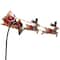 LED Lighted and Musical Flying Santa Animated Christmas Village Display - 13.5"